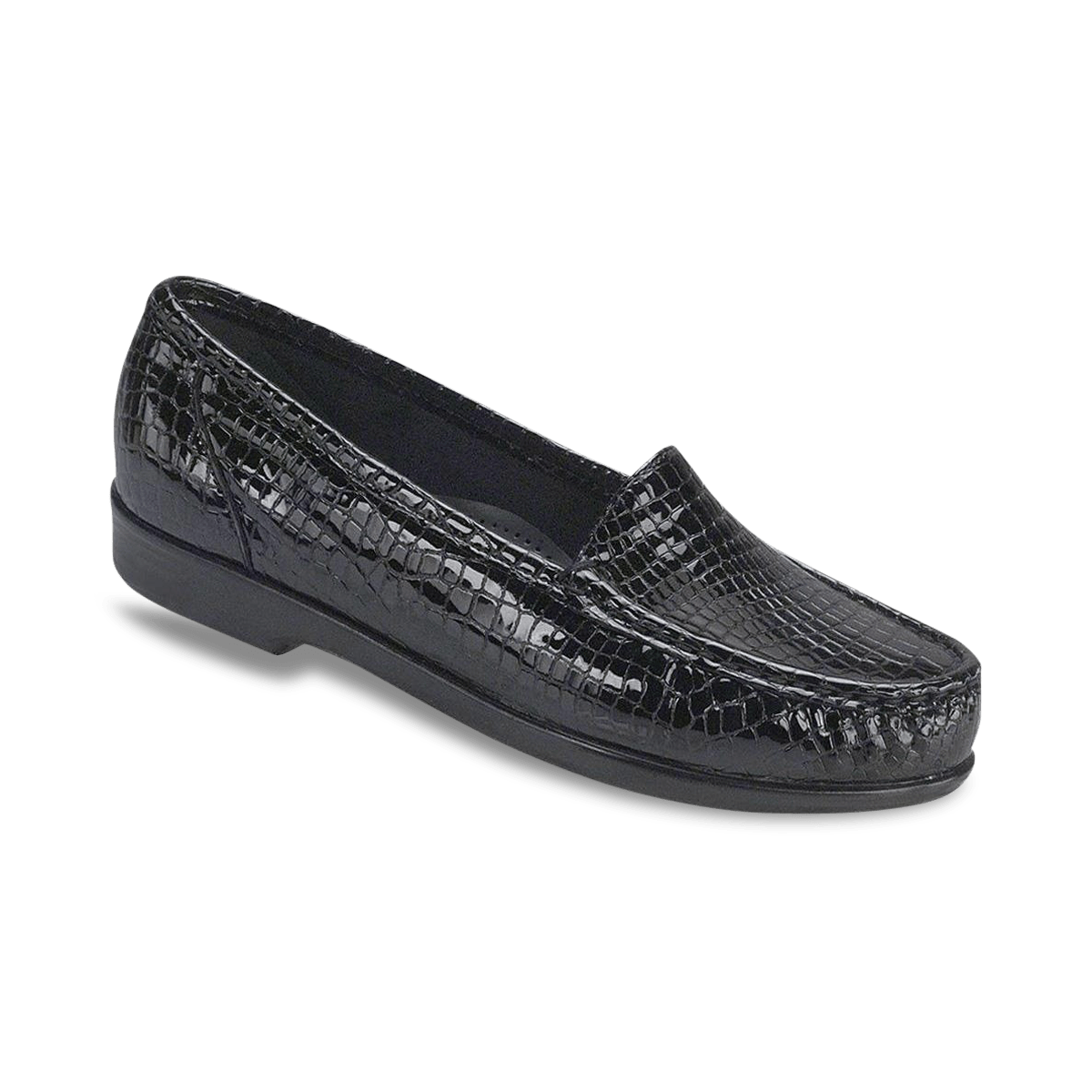 SAS Shoes Simplify Black Croc: Comfort Women's Shoes