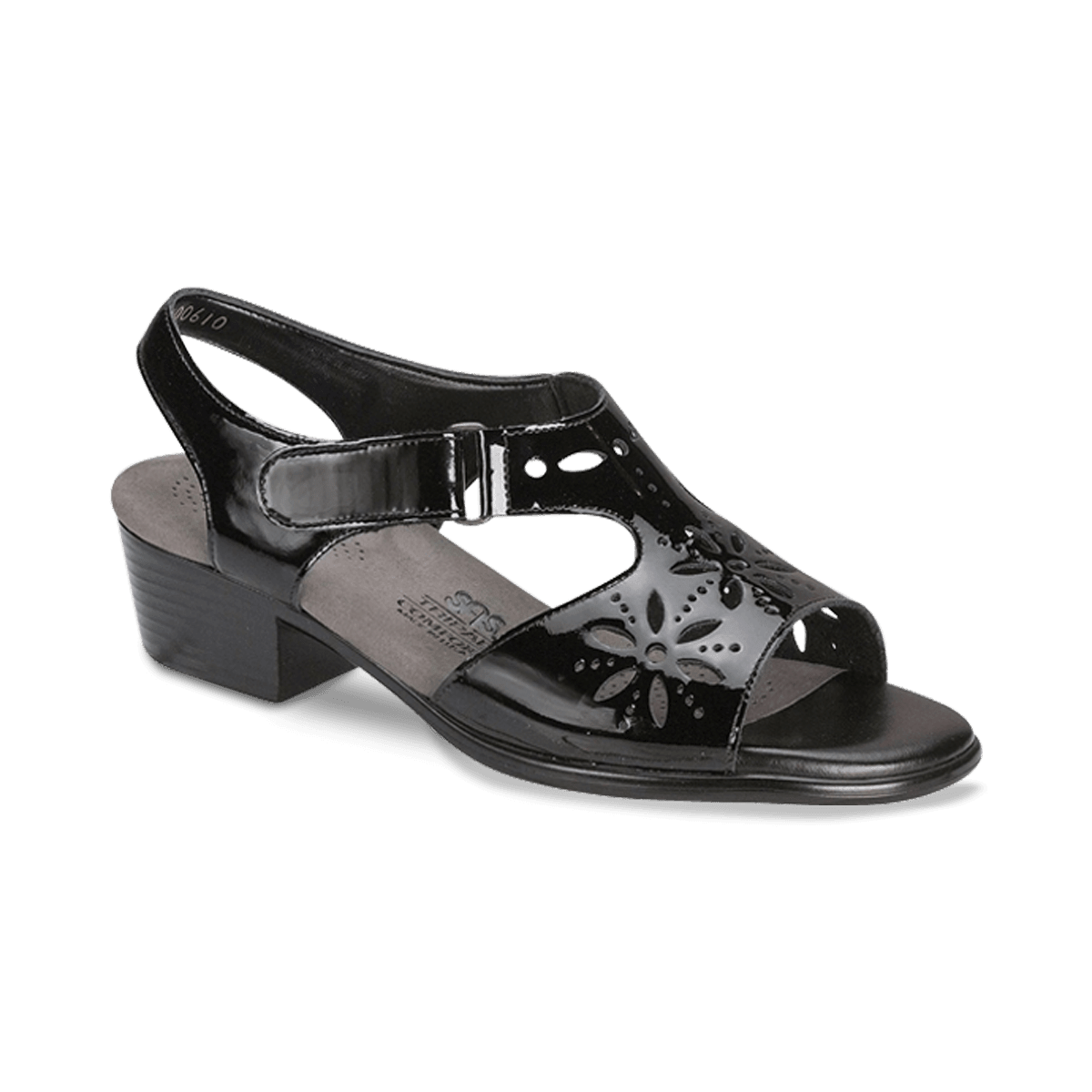 SAS Shoes Sunburst Black Patent: Comfort Women's Sandals