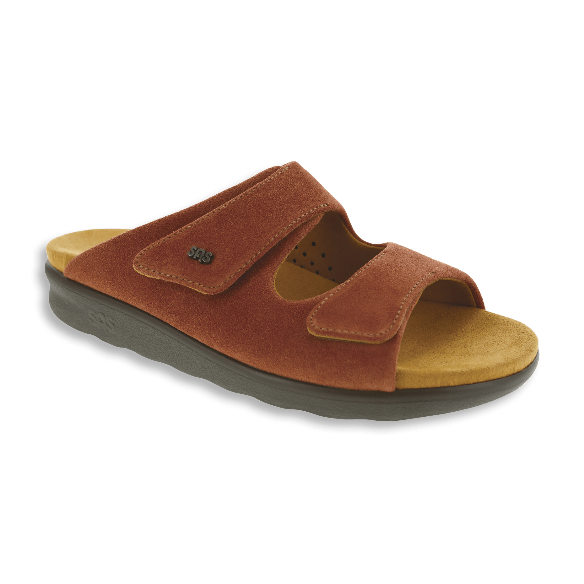 NEW SAS Women's Cozy 2024 Amber Slide Brown Sandals Size 7 N Narrow 2060-085