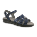 SAS Shoes Helena Crackle Navy: Comfort Women's Sandals