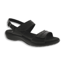 SAS Pampa Nudu Sandali Con Tacco Basso Donna - Pelle Morbida E Plantare Tripad Comfort (Numero 11 M, Mezzanotte)
