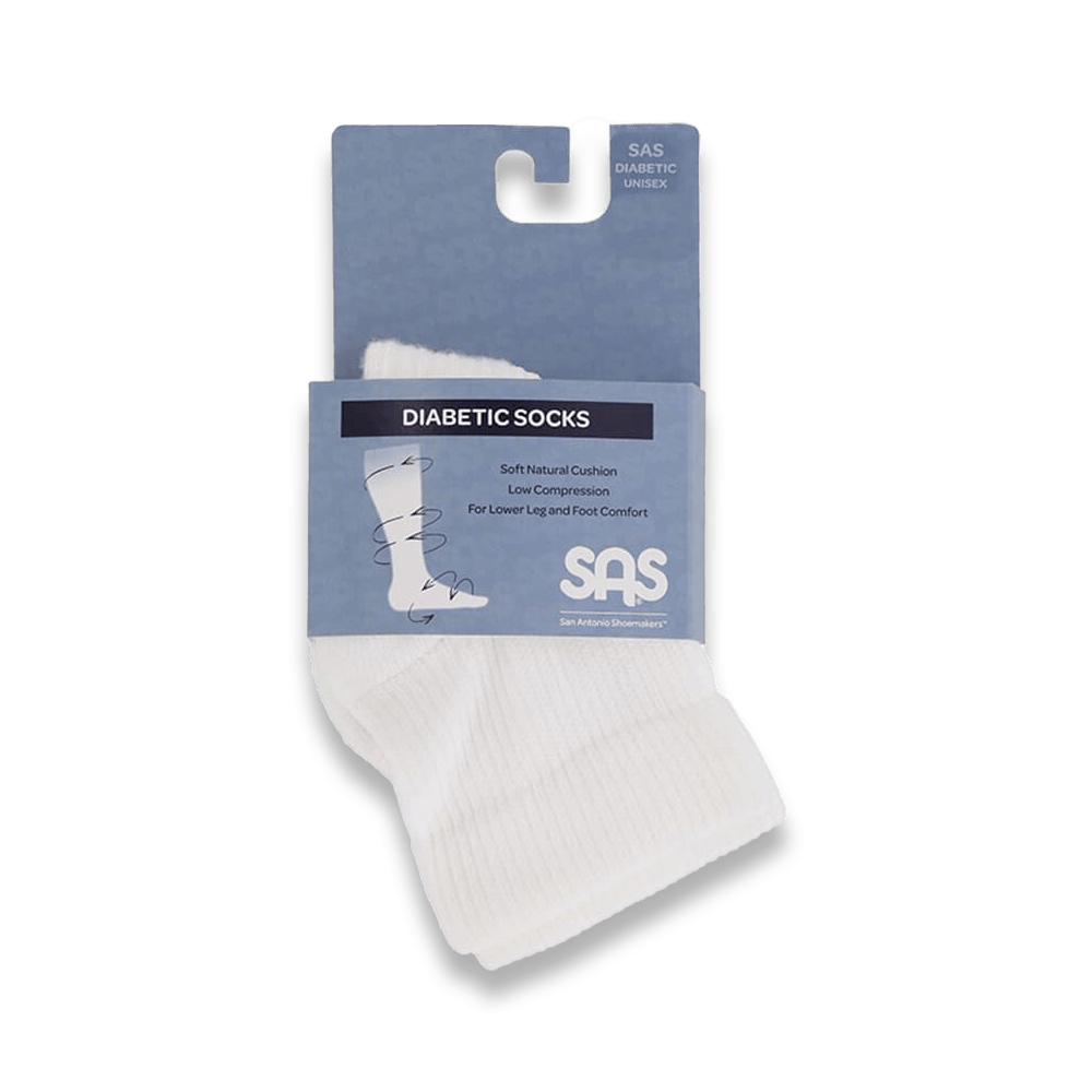 SAS Shoes SAS Diabetic Quarter Crew Socks Comfort Accessories