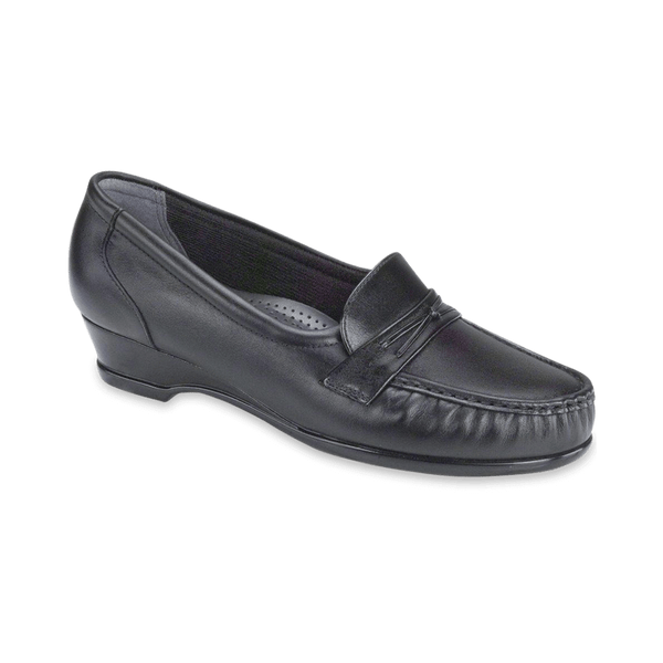 Sas online black loafers