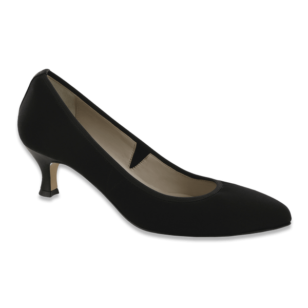 Ladies low sales heel court shoes