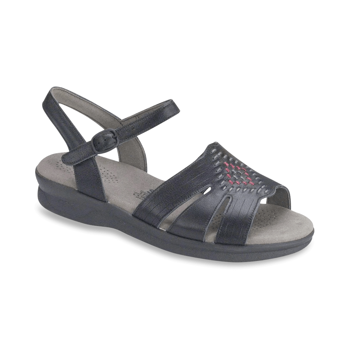 Huarache Black Comfortable Heeled Sandals SASNola SAS Shoes