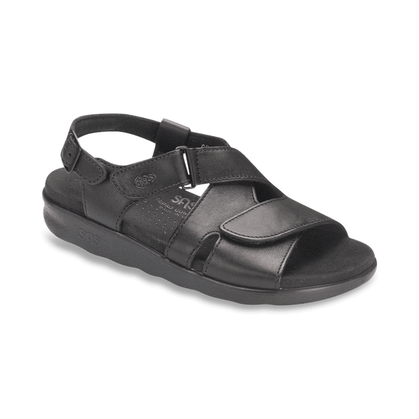 SAS Shoes Huggy Black: Comfort Women's Sandals