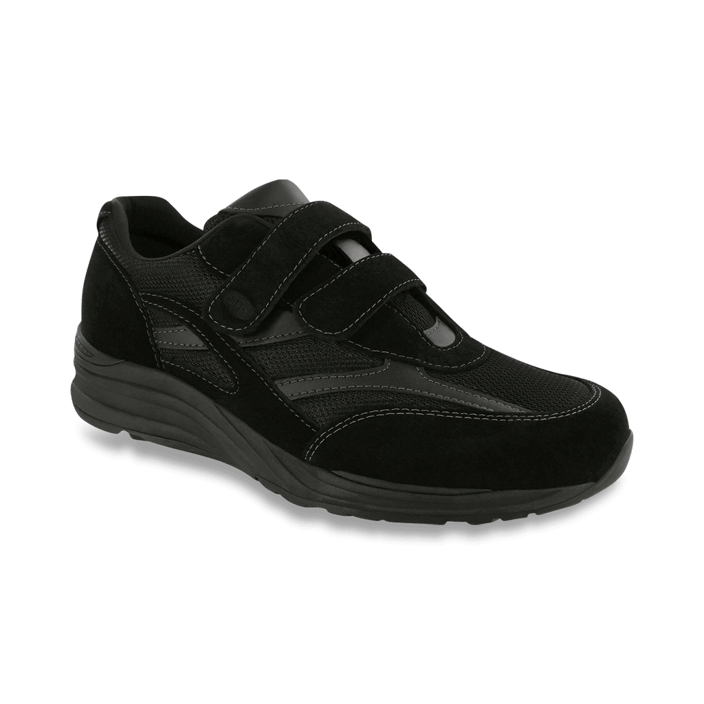 Kælder snap Alaska JV Mesh Black - Men's Velcro Walking Sneaker | SAS Shoes