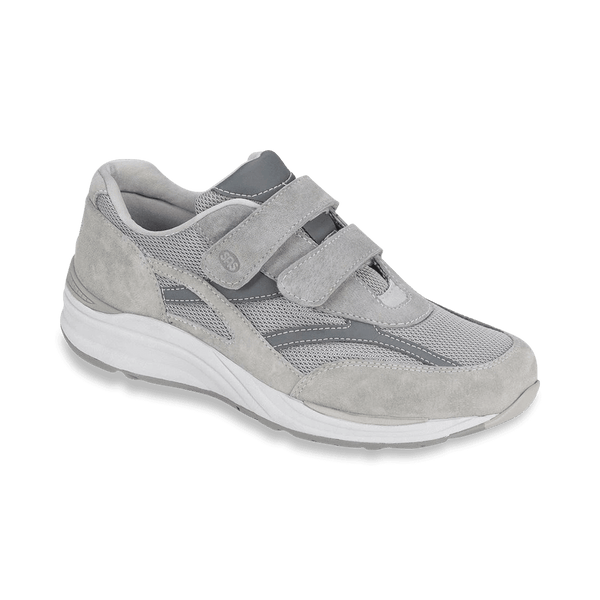 スニーカー MESH SNEAKERS SUEDE PROFILES jv-mesh-gray-mens-shoes-sas-
