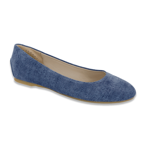 Denim flat shoes womens sales