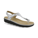 SAS Shoes Marina Shiny Silver: Comfort Women's Sandals