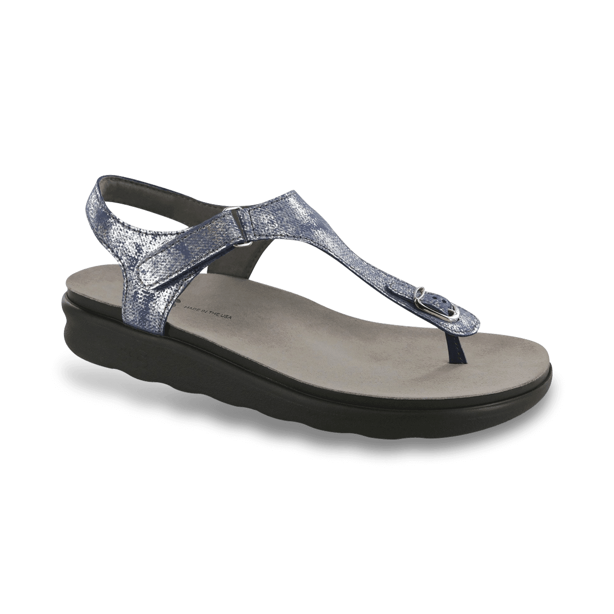 Buy Blue & Silver Sandals for Infants by Kicks And Crawl Online | Ajio.com