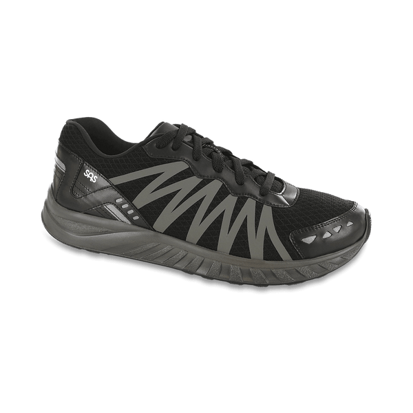 NWOB SAS Pursuit Vibram Lace Up Sneakers
Stability 
Men’s D width 
Black/Black Pursuit Lace Up Sneaker | SAS Shoes main image 4