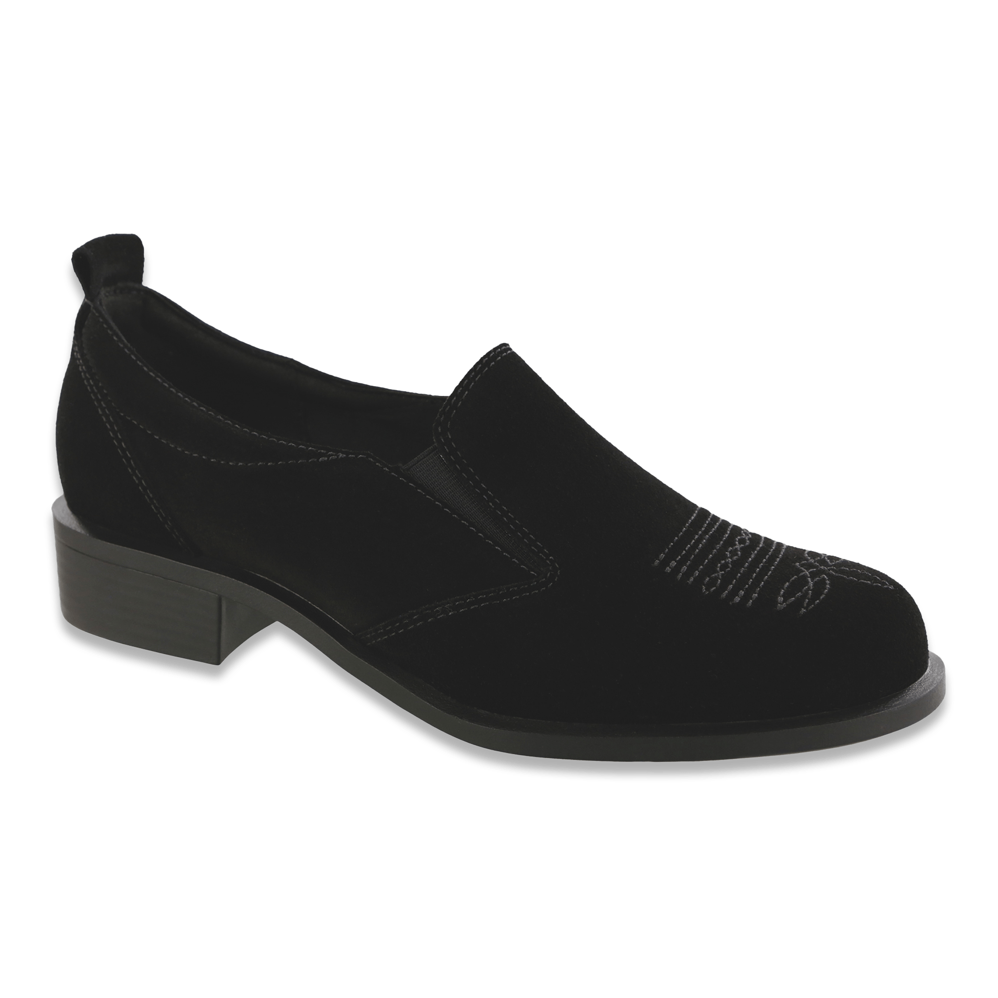 SAS Women's Saddle Black Suede 5.5 Medium