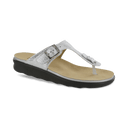SAS Shoes Sanibel Shiny Silver: Comfort Women's Sandals