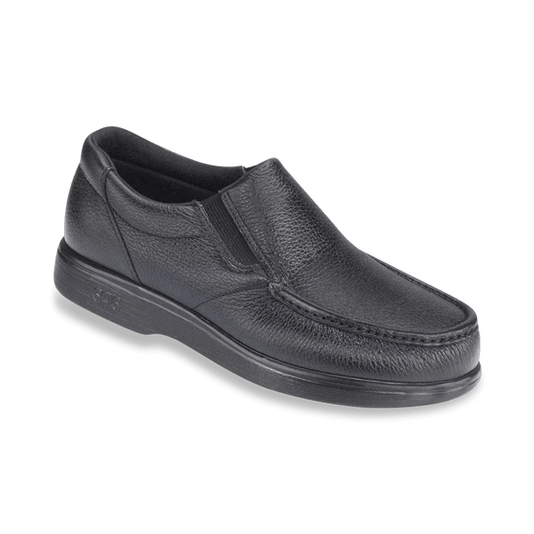 Side Gore Black - Men's Slip On Comfort Loafer | SAS Shoes