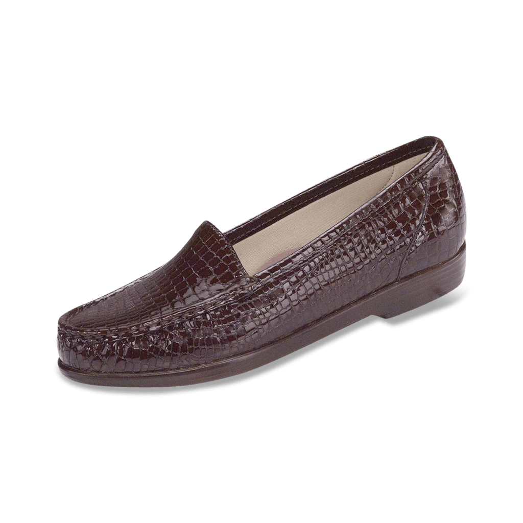 SAS Shoes Simplify Brown Croc: Comfort Women's Shoes