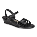 SAS Shoes Strippy Black Patent: Comfort Women's Sandals